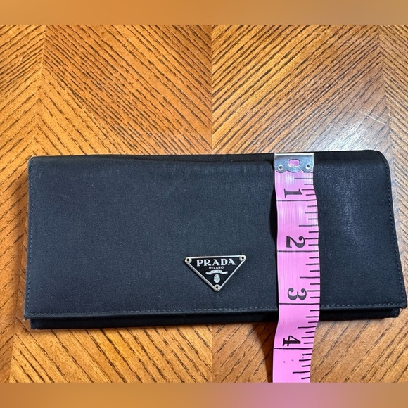 Prada, black nylon and leather, long wallet - Picture 4 of 10